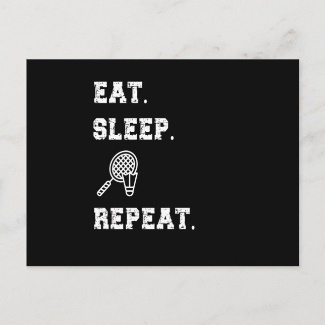 Cartão Postal Badminton (Frente)