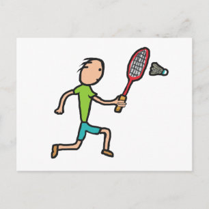 Cartão Postal Badminton