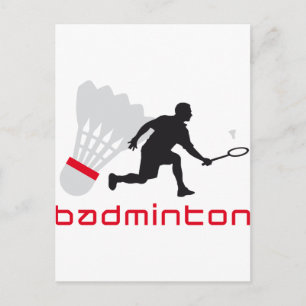 Cartão Postal badminton