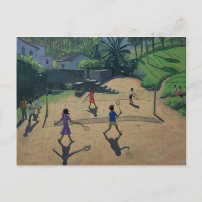 Cartão Postal Badminton Coonoor India (Frente)