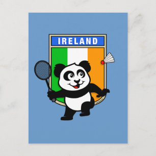 Cartão Postal Badminton Ireland Panda