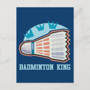 Cartão Postal Badminton King