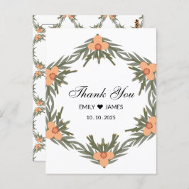 Cartão Postal Bag de Favor de Casamento - Nome e data personaliz