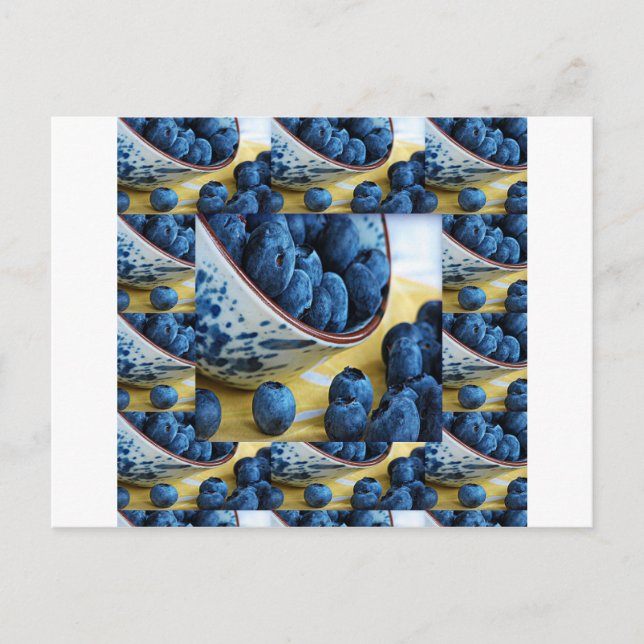 Cartão Postal Bagas-de-cheiro saudáveis saladas de cozinha (Frente)