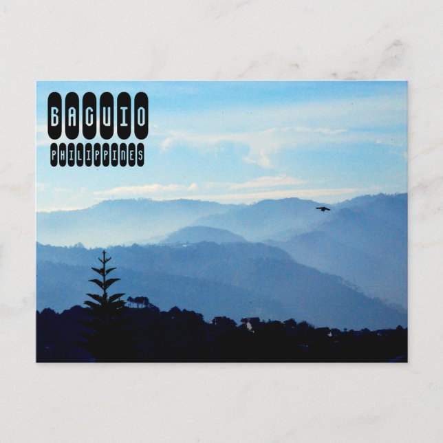Cartão Postal Baguio nas Filipinas (Frente)