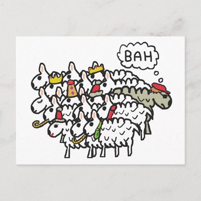 Cartão Postal Bah Humbug (Frente)