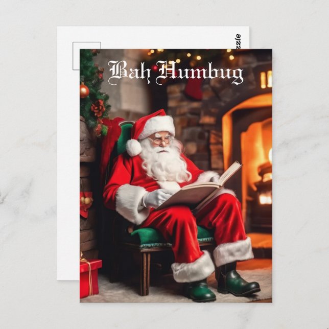 Cartão Postal Bah Humbug (Frente/Verso)