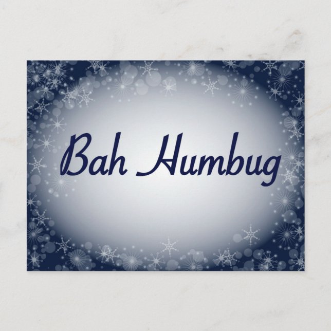 Cartão Postal Bah Humbug (Frente)