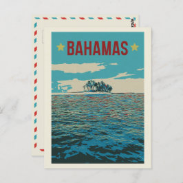 Cartão Postal Bahamas Carribean, típica paisagem Cartão-postal