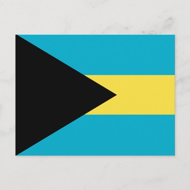 Cartão postal Bahamas Flag (Frente)