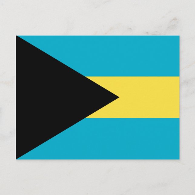 Cartão postal Bahamas Flag (Frente)