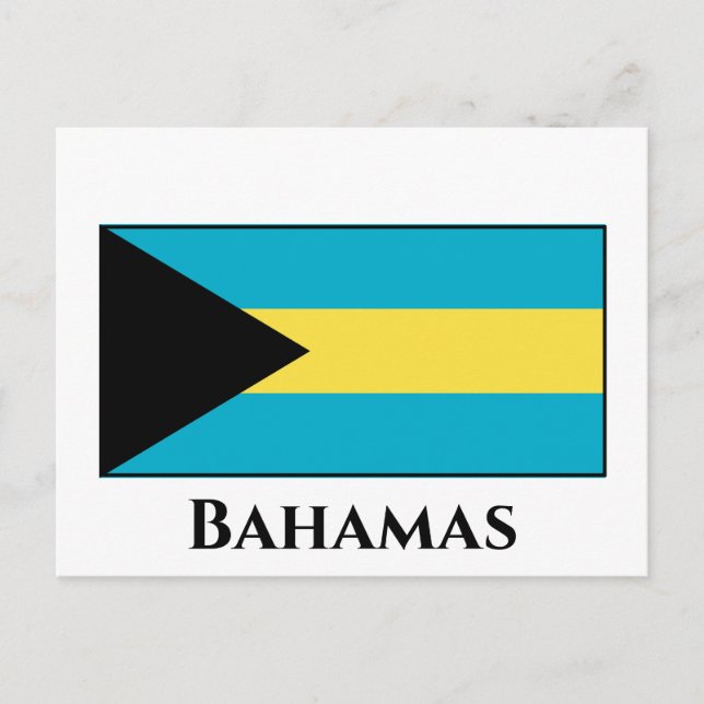 Cartão Postal Bahamas Flag (Frente)