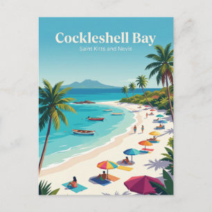 Cartão Postal Baía Cockleshell São Cristóvão e Nevis