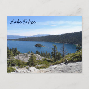 Cartão Postal Baía da esmeralda de Tahoe- do lago