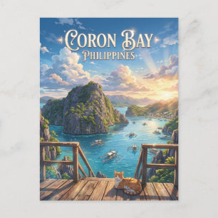 Cartão Postal Baía de Coron Filipinas