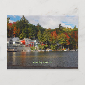 Cartão Postal baía de cove, Alton Bay Cove NH