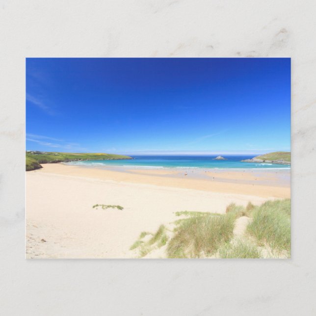 Cartão Postal Baía de Crantock (Frente)