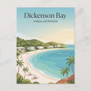 Cartão Postal Baía de Dickenson Antígua e Barbuda