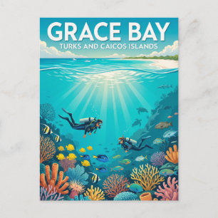 Cartão Postal Baía de Grace, Providenciales Ilhas Turcas e Caico