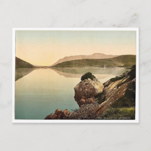 Cartão Postal Baía de Killary, Connemara. Co. Galway, lagoa irla