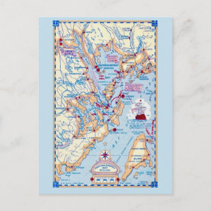 Cartão Postal Baía de Passamaquoddy Maine