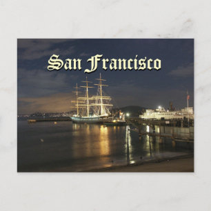 Cartão Postal Baía de São Francisco à Noite
