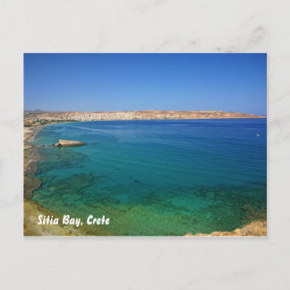 Cartão Postal Baía de Sitia, Creta, Baía de Sitia, Creta
