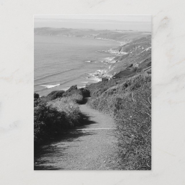 Cartão Postal Baía de Whitand, Devon do Sul (Frente)