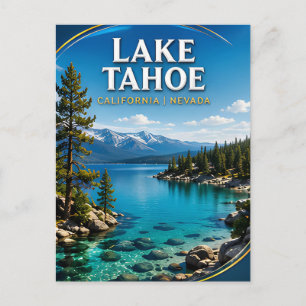 Cartão Postal Baía Esmeralda Lake Tahoe Cênica