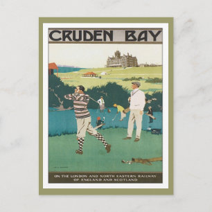 Cartão Postal Baía Scotland de Cruden do vintage