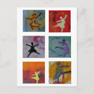 cartão postal bailarina