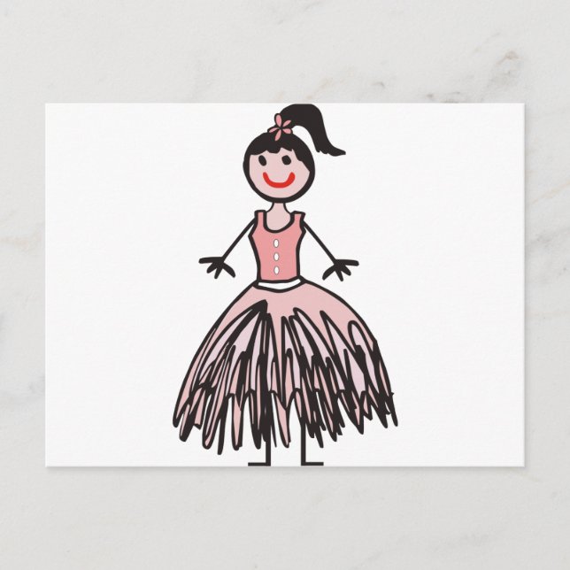 Cartão Postal bailarina 1 (Frente)