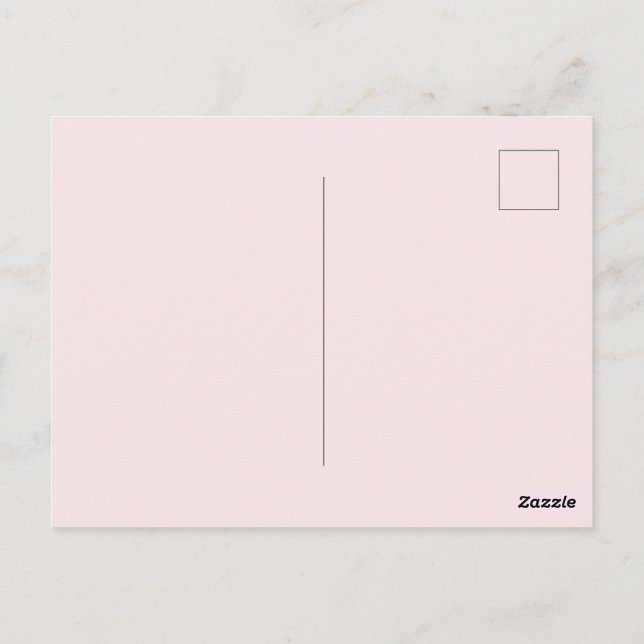 Cartão Postal Bailarina con tutú rosa (Verso)