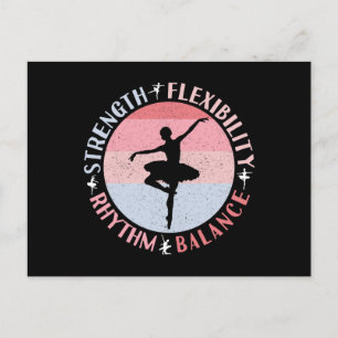 Cartão Postal Bailarina Dançarina de Ballet - Mentalidade Valore