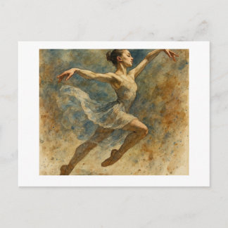 Cartão Postal Bailarina Saltando, 