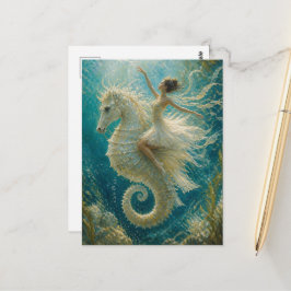 Cartão Postal Bailarina Surreal e Fantasia de Cavalo-Marinho