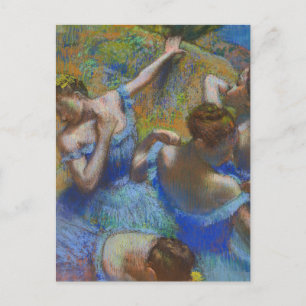 Cartão Postal Bailarinas Azuis Edgar Degas