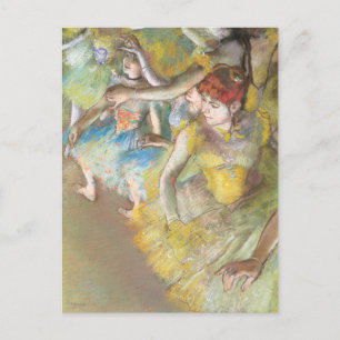 Cartão Postal Bailarinas no Palco por Edgar Degas