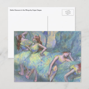 Cartão Postal Bailarinas nos Bastidores por Edgar Degas