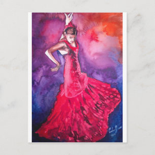 Cartão Postal Bailarino de flamenco
