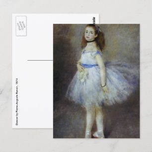 Cartão Postal Bailarino por Pierre Renoir, Arte Fino Antigo
