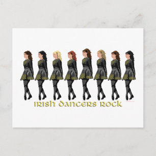 Cartão Postal Bailarinos Irlandeses Rock