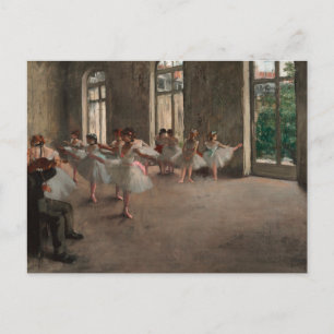 Cartão Postal Bailarinos na escola de balé Edgar Degas