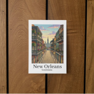 Cartão Postal Bairro Francês de Nova Orleans Louisiana Antigo