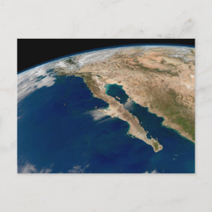 Cartão Postal Baixa Califórnia e a Costa do Pacífico do México.