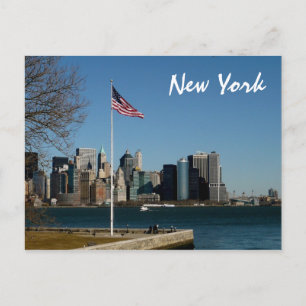 Cartão Postal Baixa Manhattan na Ilha Ellis
