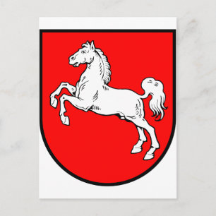 Cartão Postal Baixa-Saxônia brasão