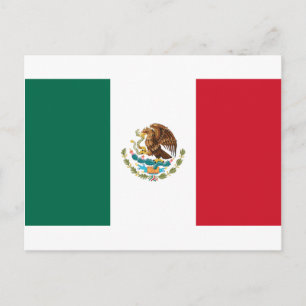 Cartão Postal Baixo custo! Bandeira do México
