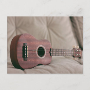 Cartão Postal Baixo Cute Guitarra