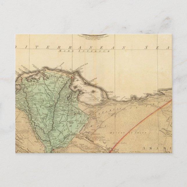 Cartão Postal Baixo Egito, Palestina (Frente)